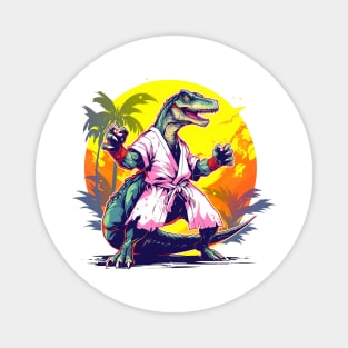 karate dino Magnet